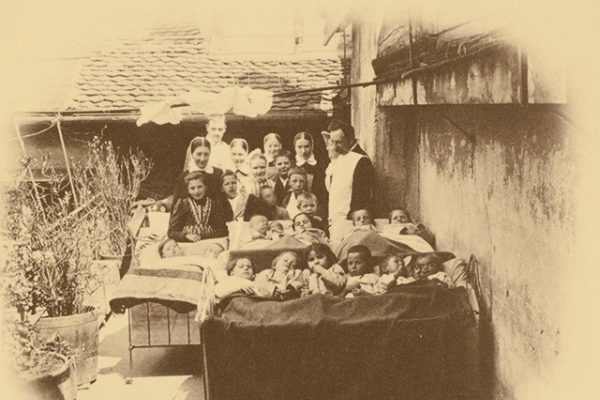 Ein Bild des ersten Kinderspitals Bern